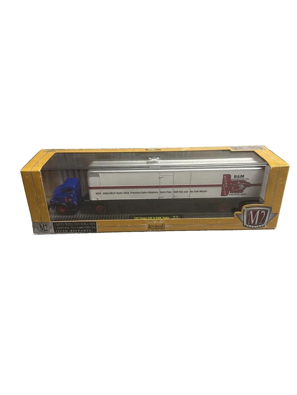 1:64 M2 Machines Auto-Haulers 1957 Dodge COE & B&M Trailer R11 Limited To 5,000